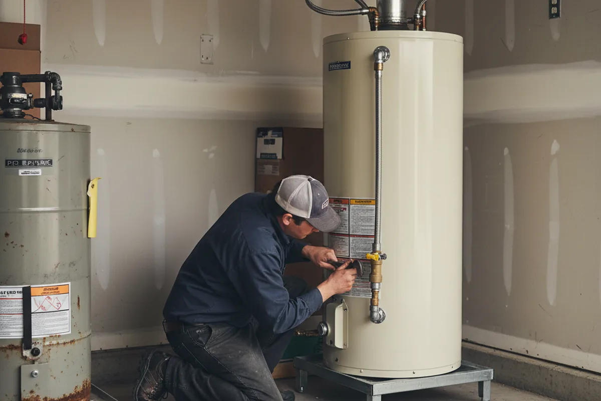 Water heater and shutoff valve replacement in Powder Springs